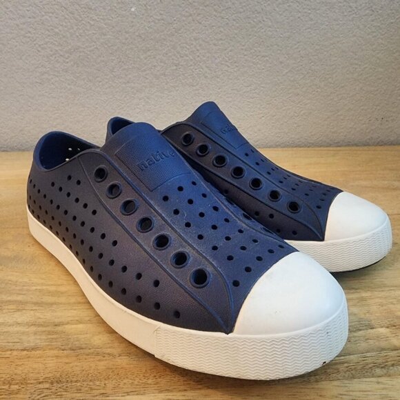 Native Shoes Jefferson Mens Size 6 Womens 8 Navy Blue White Slip On Water Shoes main image 8